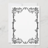 Faire-part Mariage gothique halloween enregistrer la date inv (Dos)