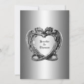 Faire-part Mariage gothique halloween enregistrer la date inv (Dos)