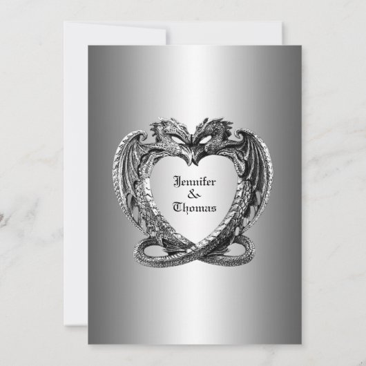 Faire-part Mariage gothique halloween enregistrer la date inv (Dos)