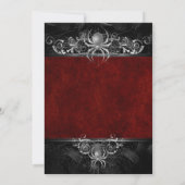 Faire-part Mariage gothique halloween enregistrer la date inv (Dos)