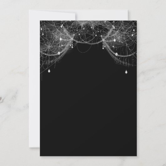 Faire-part Mariage gothique halloween enregistrer la date inv (Dos)