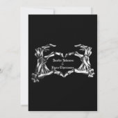 Faire-part Mariage gothique halloween enregistrer la date inv (Dos)