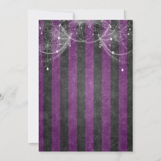 Faire-part Mariage gothique halloween enregistrer la date inv (Dos)