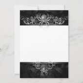 Faire-part Mariage gothique halloween enregistrer la date inv (Dos)