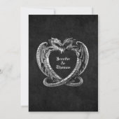 Faire-part Mariage gothique halloween enregistrer la date inv (Dos)