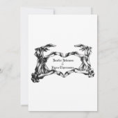 Faire-part Mariage gothique halloween enregistrer la date inv (Dos)