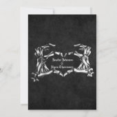 Faire-part Mariage gothique halloween enregistrer la date inv (Dos)