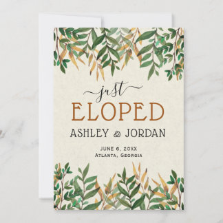 Faire-part Mariage juste élopé