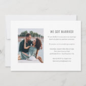 Faire-part Mariage Lavish (Dos)