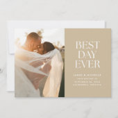 Faire-part Mariage le meilleur jour jamais (Devant)