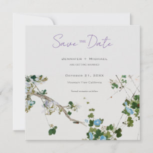 Faire-part Mariage mariage Calligraphie minimaliste Florale