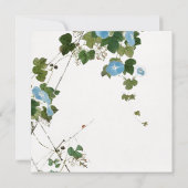 Faire-part Mariage mariage Calligraphie minimaliste Florale (Dos)