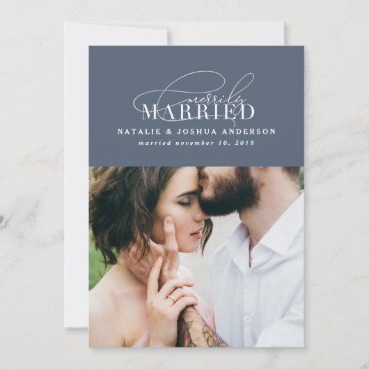 Faire-part mariage marié (Devant)