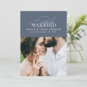 Faire-part mariage marié (Debout devant)