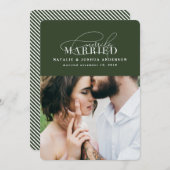 Faire-part mariage marié (Devant / Derrière)