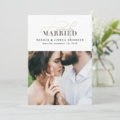 Faire-part mariage marié (Debout devant)