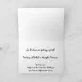 Faire-part Mariage, Mariée, Groom, Enregistrer la date (Intérieur)