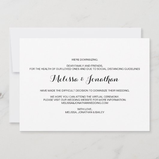 Faire-part Mariage Micro Dog Mariage (Dos)