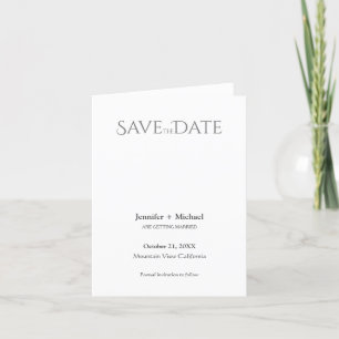 Faire-part Mariage Minimaliste Calligraphie Script