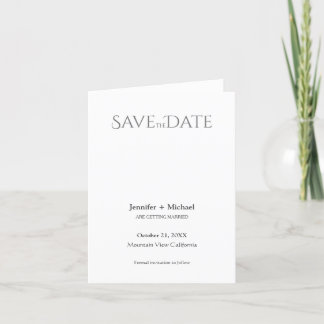 Faire-part Mariage Minimaliste Calligraphie Script
