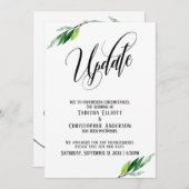 Faire-part Mariage "Mise à jour" (Devant / Derrière)