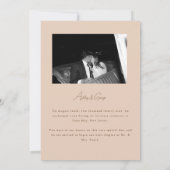 Faire-part Mariage Moderne Beige Photo de mariage Just Marrie (Dos)