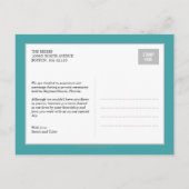 Faire-part Mariage moderne de palmiers (Dos)