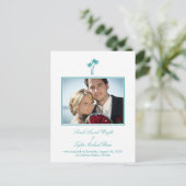 Faire-part Mariage moderne de palmiers (Debout devant)