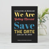 Faire-part Mariage moderne et engagé (Debout devant)