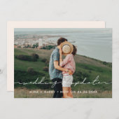 Faire-part Mariage moderne mignon mise à jour photo faire-par (Devant / Derrière)