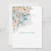 Faire-part Mariage moderne Sparkling Peach Blush & Dusty (Dos)