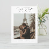 Faire-part Mariage par Évasion Nous Nous Sommes Mariés Photo (Debout devant)