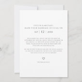 Faire-part Mariage par Évasion Nous Nous Sommes Mariés Photo (Dos)