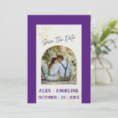 Faire-part Mariage personnalisé avec votre unique (Debout devant)