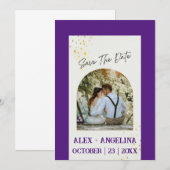 Faire-part Mariage personnalisé avec votre unique (Devant / Derrière)