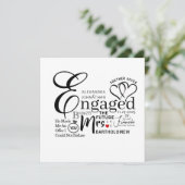 Faire-part Mariage photo Collage engagé (Debout devant)