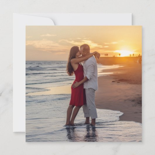 Faire-part Mariage photo Collage engagé (Dos)