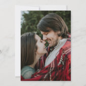 Faire-part Mariage photo Dusty Blue Minimalist Postponton (Dos)