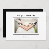 Faire-part Mariage photo minime modifiable (Devant / Derrière)