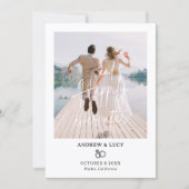 Faire-part Mariage photo moderne  (Devant)