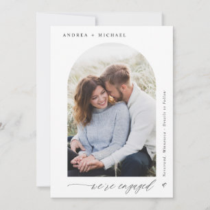 Faire-part Mariage photo moderne Elegant Arch Fiançailles