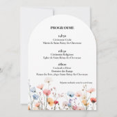 Faire-part Mariage printanier (Dos)