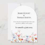 Faire-part Mariage printanier (Devant)