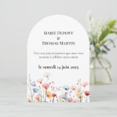 Faire-part Mariage printanier (Debout devant)