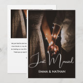 Faire-part Mariage Récent (Devant / Derrière)