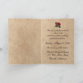 Faire-part Mariage Red Rose (Intérieur)