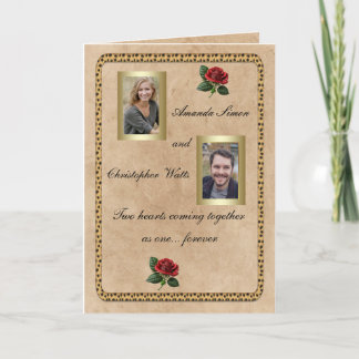 Faire-part Mariage Red Rose