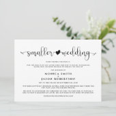 Faire-part Mariage Réduit Changement de Plans à l'Horizon (Debout devant)