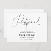 Faire-part Mariage reporté (Devant / Derrière)