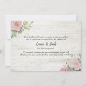 Faire-part Mariage Reporté Modifier La Date Flot Twist Photo (Dos)